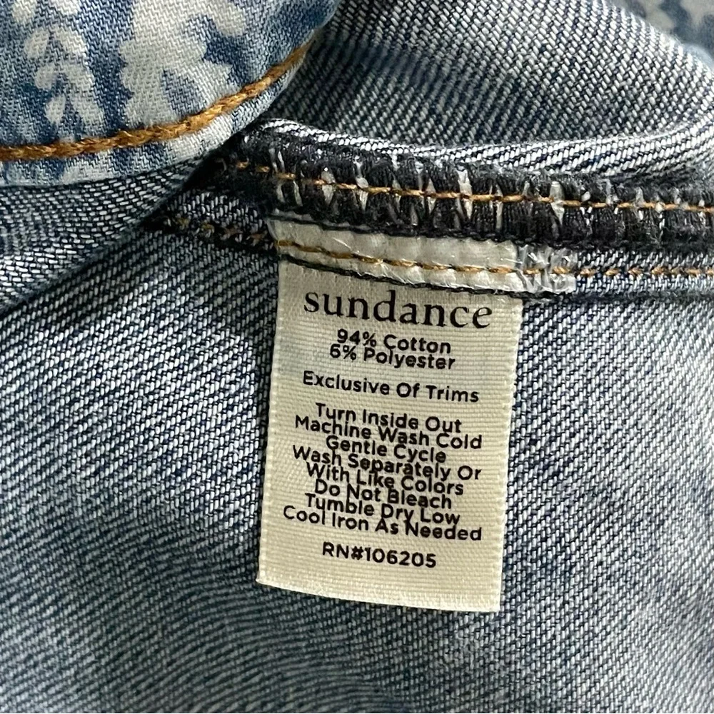 Sundance Women’s Blue Front Pocket Crop Jeans Size 4 Denim - Picture 8 of 8